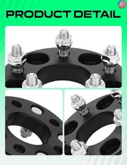 YHTAUTO 5x110mm to 5×4.5Inch Wheel Adapters 1 inch Fit Cadillac, Chevy,