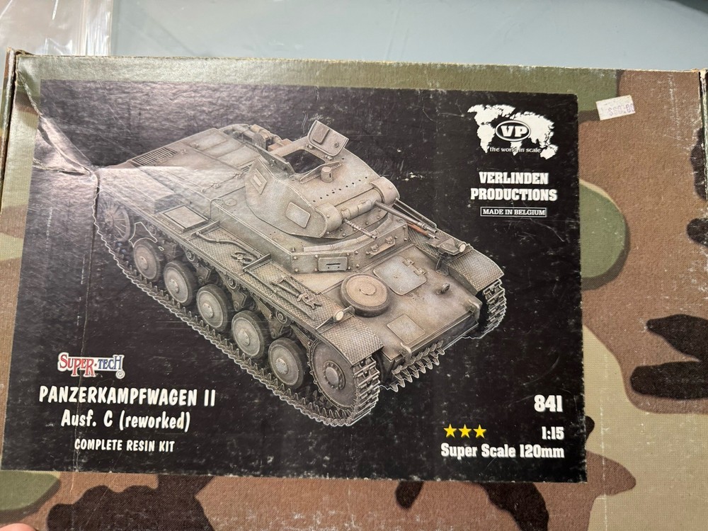 Verlinden 1:15 Panzerkampfwagen II Ausf. C German WWII Tank 841