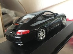 1/43 MINICHAMPS PORSHE 911 , Carrera 4, 2003, black met. mint ++!