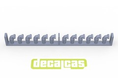 Decalcas 1/12 Detail-Up Parts 2mm Hose Joints (Set #2) Resin & Braid #DCL-PAR078
