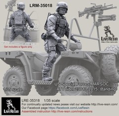 Live Resin 1/35 LRM-35018 US Special Forces/MARSOC ATV Rider 2013-2015, Standing