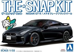 Aoshima 1/32 The Snap Kit Nissan GT-R Black Pearl Color Coded from Japan 1757