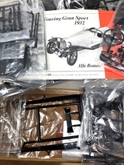 Pocher Alfa Romeo Spider Touring Gran Sport 1932 1:8 Scale Model Kit Incomplete
