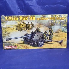 RARE DRAGON #6249 German 7.5cm Pak 40 Anti-Tank Gun W/Heer Gun Crew ’39-’45 NEW