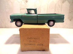 1962 Chevrolet Apache Pickup GREEN Dealership Promo IN Original Box REAL NICE