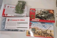 Airfix 1/76 & 1/72 Scales Plastic Model Kits Lot Of 4