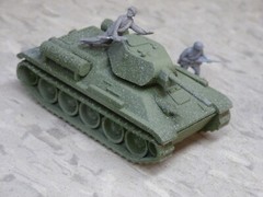 MIR / Roco Minitank Compatible WWII Russian T-34/76 & Airfix Soldiers Lot#7415B©