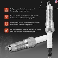 A-Premium Ignition Coils and Spark Plugs Kits Compatible with Ford F-150,