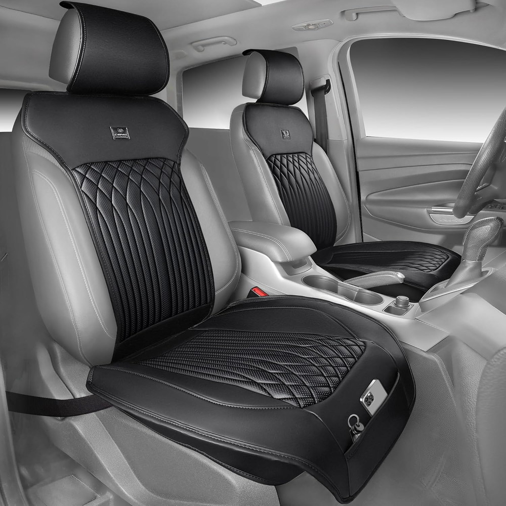 Car Seat Protector, Sideless Seat Covers for Cars, All Season Waterproof Nappa L