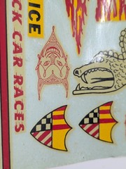 ✨VINTAGE ✨ Hubley | No. 154-156K | 1:24 #13 Thrill Drivers Decals – NOS