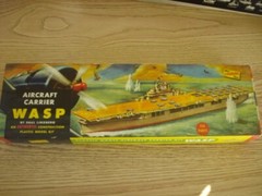 LINDBERG AIRCRAFT CARRIER WASP 705:198 PLASTIC MODEL SHIP BOAT