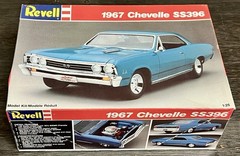 VINTAGE REVELL 1967 CHEVELLE SS 396 MODEL KIT BOX ONLY NO PARTS SS396 EMPTY