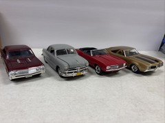 Lot Of 4 BUILT Model Cars NICE Lot#015