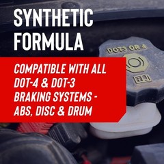 Brake Fluid Dot 4 STP Synthetic 12 Oz Protects Systems Disc Drum ceramic rotors