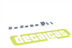 Decalcas 1/12 Scale Detail-Up Generic Motorcycle Chain/Sprocket Set # DCL-PAR120