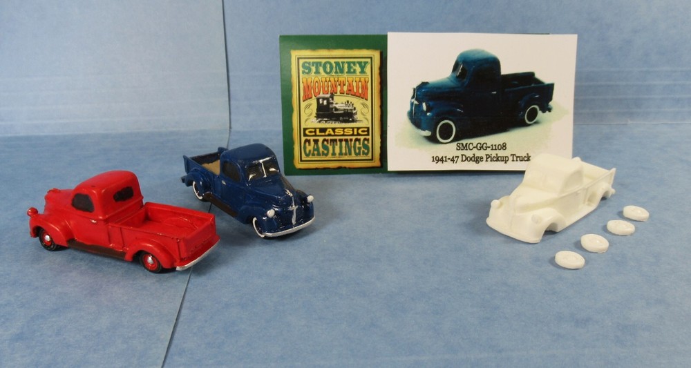 New! SMC-GG-1108 1941-47 Dodge Pickup Truck HO-1/87 Scale White Resin Kit