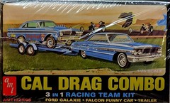 Cal Drag Combo Racing Team 3-in-1 AMT 1:25 NEW FACTORY SEALED *US Seller*