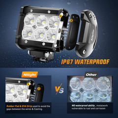 LED Pods 4PCS 18W 1260Lm Flood LED Light Bar Driving Fog Light off Road
