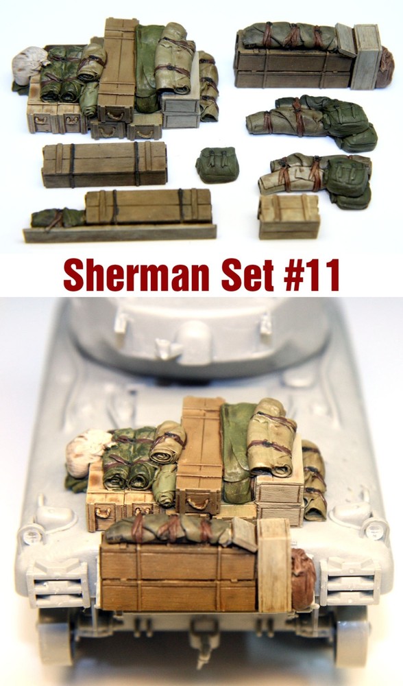 1/35 Scale Sherman Engine Deck Set #11 Value Gear Details – Resin Stowage