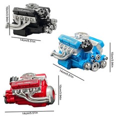 V8 Combustion Engine Motor Engineering Model Toy Internal DIY Hobby AIA