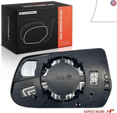 A-Premium Right Passenger Side Heated Mirror Glass with Backing Plate