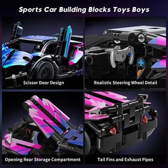 Cyber Style Race Car Model Kits for Adults – DIY Building Set, Racing Fun