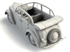 ICM 35484 Plastic model kit Scale 1:35 Moskvitch-401-420A, Soviet passenger car