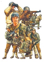 Tamiya 1/48 WWII US Army Infantry GI Set of 15 Figures TAM32513 32513