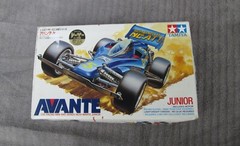 RARE Tamiya Avante Jr Special Version 18507 Clear Chassis Yellow Tires 1990 NOS