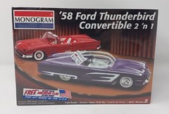 Monogram 1958 ’58 Ford Thunderbird Convertible Car 2 ‘n 1 Model Kit 1:24 SEALED