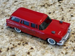 1955 Ford Red Cross Ambulance Promo Friction Model Car
