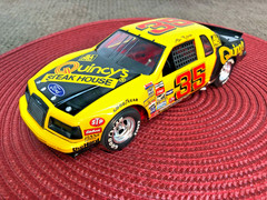 MONOGRAM 1/24 QUINCY’S AK T-BIRD STOCK CAR FACTORY BUILT BOX ART DISPLAY MODEL