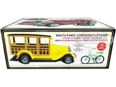 SKILL 2 MODEL KIT 1929 FORD WOODY PICKUP 4-IN-1 KIT & BIKE 1/25 BY AMT AMT1269 M