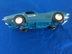AMT Ertl 1970 CEVROLET CORVETTE LT-1 Mulsanne Blue Plastic PROMO Model Reissue