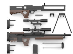 TomyTec Little Armory 1/12 LADF15 Dolls Frontline WA2000 Plastic Model Kit