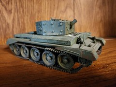 *RESTORATION REQUIRED Vintage British Cromwell Mk. IV (A27M)) WWII, Heavy Resin