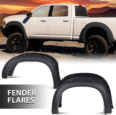 Fender Flares Modified 4Pcs Matte Black Compatible with Dodge Ram 2500 3500 2019