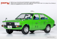 1/24 1970s Hyundai PONY TAXI CAP Mode Kit + Driver Figure #15140 Academy