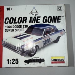 New LINDBERG Color Me Gone 1964 DODGE 330 SUPER STOCK 1:25 FACTORY SEALED
