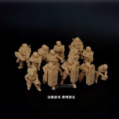 3D Printed 1/72 Anime Game Cyberpunk 13-Man Squad Unpainted Model