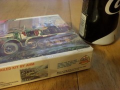 WW#2, GERMAN Sd. Kfz.7/1, 8 TON HALF TRACK QUAD 20mm AA. Plastic Model Kit, 1/72