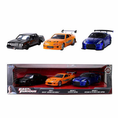 Fast & Furious Diecast Set Buick Grand National Toyota Supra Nissan GT-R R35