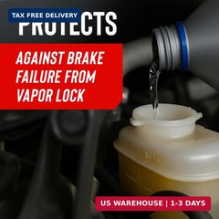 STP Synthetic Brake Fluid, Dot 4 Brake Fluid Protects Brake Systems, ABS, Disc a