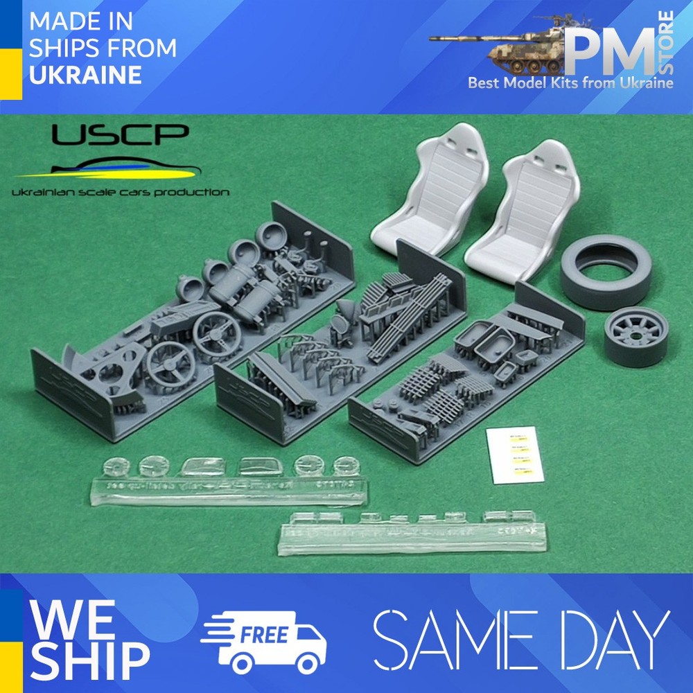 USCP 24T073 1/24 Renault 5 Turbo rally detail-up set