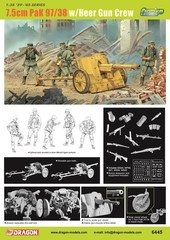 DRAGON 6445 1/35 7.5cm Pak97/38 w/Heer Gun Crew