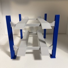 4 post 2 Level model car lift 1:24 1:25 scale KIT Assembly required. Paintable!