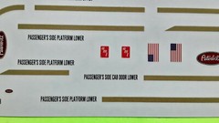 Peterbilt 359 Wrecker 1/25 waterslide decal sheet gold stripes towing tow truck