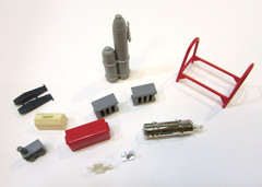 Group 11 Miniature 1-2″ Plastic Model Car Shop Garage Mechanics Workshop Tools