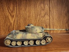 Vintage Hand Painted German VK 45.01 (P) Porsche Tiger Tank