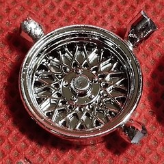 BBS Style Wheels 1982 Datsun 280 ZX Turbo 1:25 scale model car part AMT